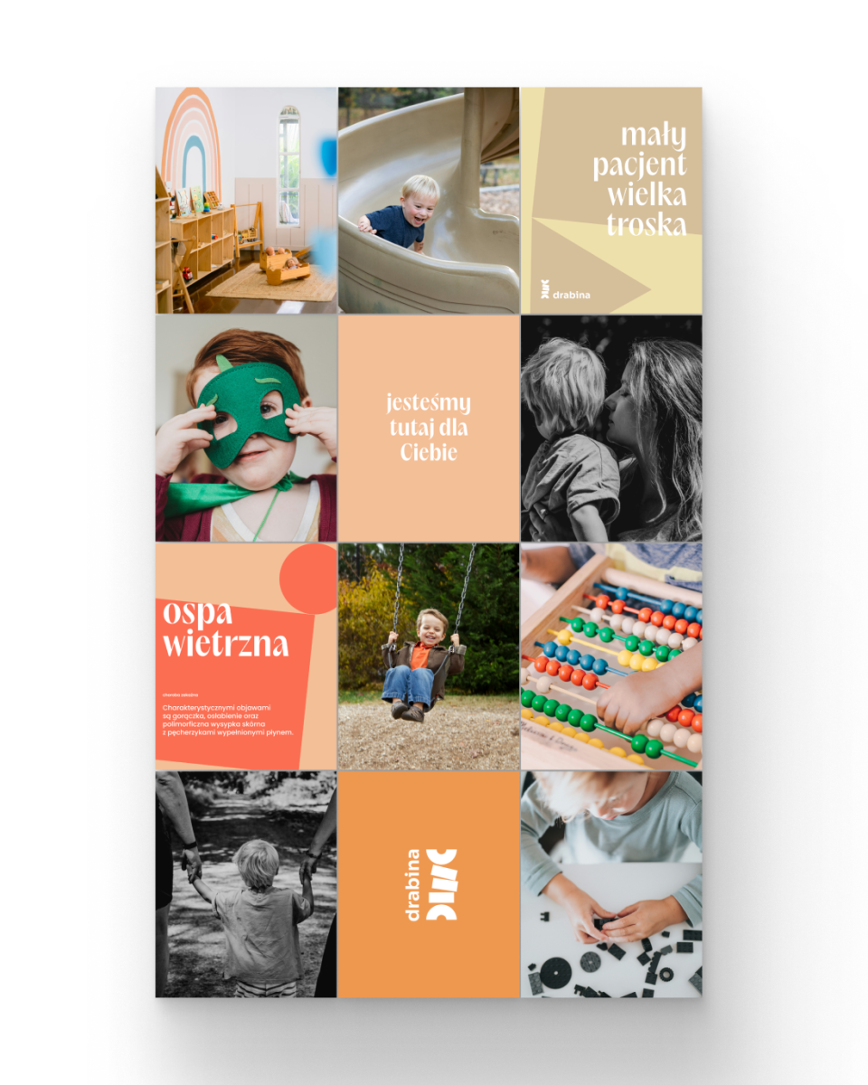 Projekt social media dla marki Drabina - oferującej wysokiej jakości produkty spożywcze. Estetyczne, kolorowe grafiki z wyraźnym akcentem na naturalność i świeżość składników. Spójna komunikacja wizualna budująca apetyczność i premium charakter marki. Przykład realizacji MOKO Creative Studio dla branży spożywczej, gdzie kluczowe jest przekazanie wartości produktu poprzez atrakcyjną, budzącą zaufanie prezentację wizualną.