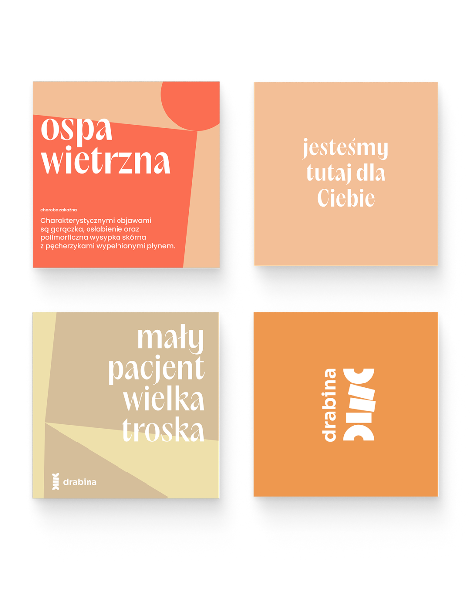 Projekt social media dla marki Drabina - oferującej wysokiej jakości produkty spożywcze. Estetyczne, kolorowe grafiki z wyraźnym akcentem na naturalność i świeżość składników. Spójna komunikacja wizualna budująca apetyczność i premium charakter marki. Przykład realizacji MOKO Creative Studio dla branży spożywczej, gdzie kluczowe jest przekazanie wartości produktu poprzez atrakcyjną, budzącą zaufanie prezentację wizualną.